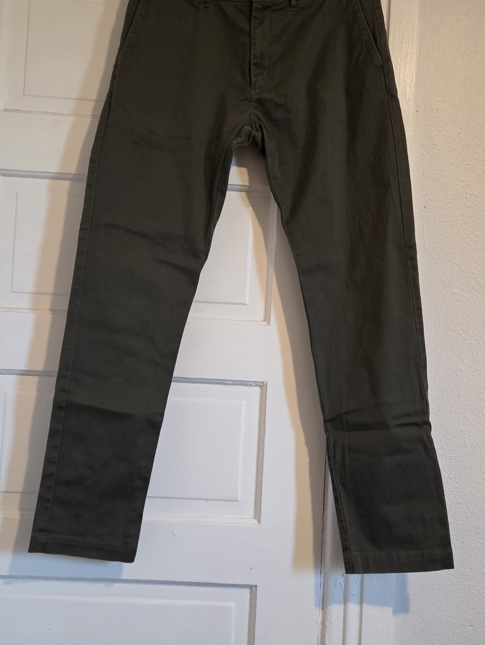 J. Crew Stretch 484 Slim Casual Dress Khaki/Chinos Military Green Men's 32x32
